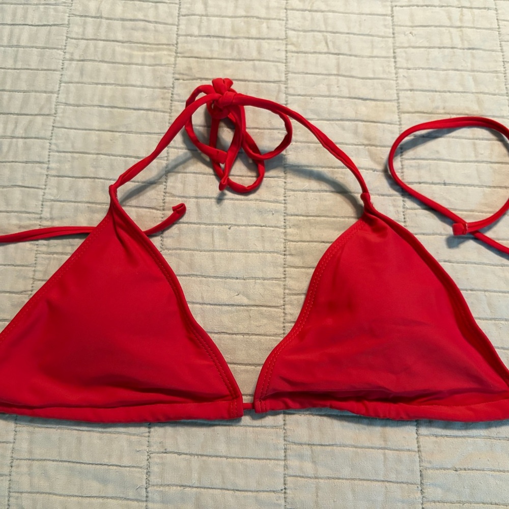 FINAL OFFER!  - SHEIN Red Triangle Bikini Women’s Swimwear - Small - Picture 2 of 8